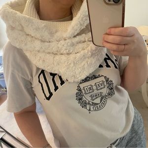 Loft Fur/Knitted Reversible Infinity Snood Scarf NEW